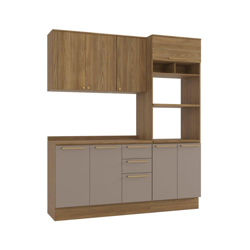 Comprar Cozinha Compacta 190cm com Torre Quente 8 portas 3 Gavetas