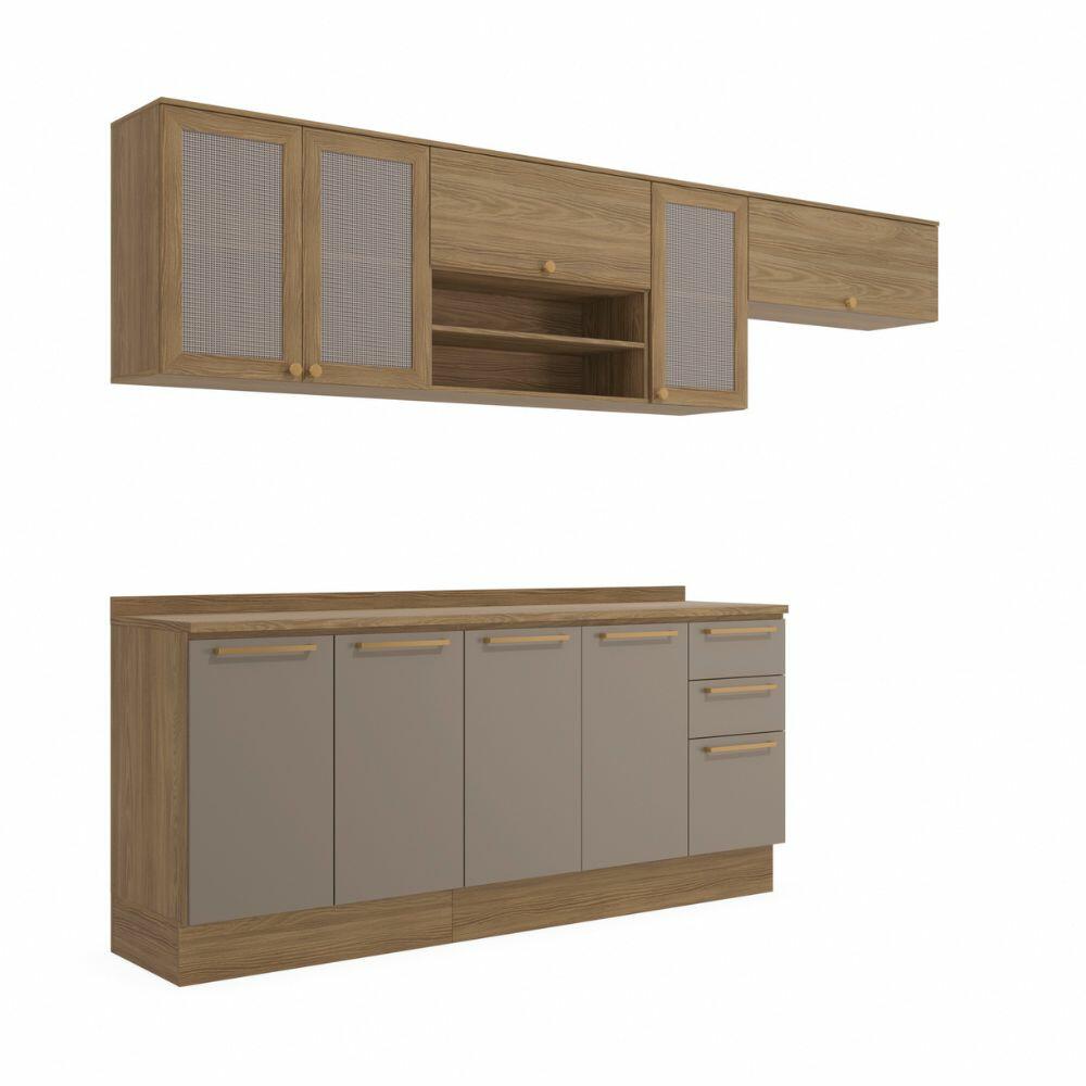 Comprar Cozinha Modulada 290cm 9 portas 3 Gavetas Botanic