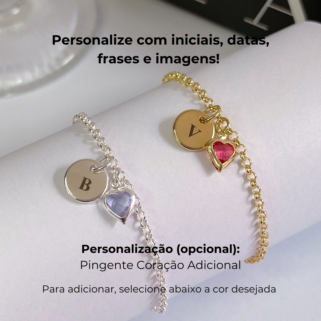 Comprar Pulseira com Medalha Personalizada (Laser) - Ouro - a partir de  R$58,10 - Viwa Joias, image size:1080x1080