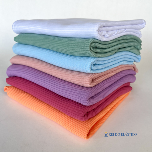 Comprar Malha Suede Canelada em Cores Lisas a partir de R$22,70