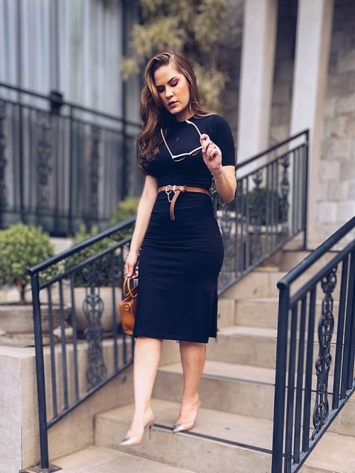 Happy Hour Roupa Para Sair A Noite Jantar Vestido Preto Básico