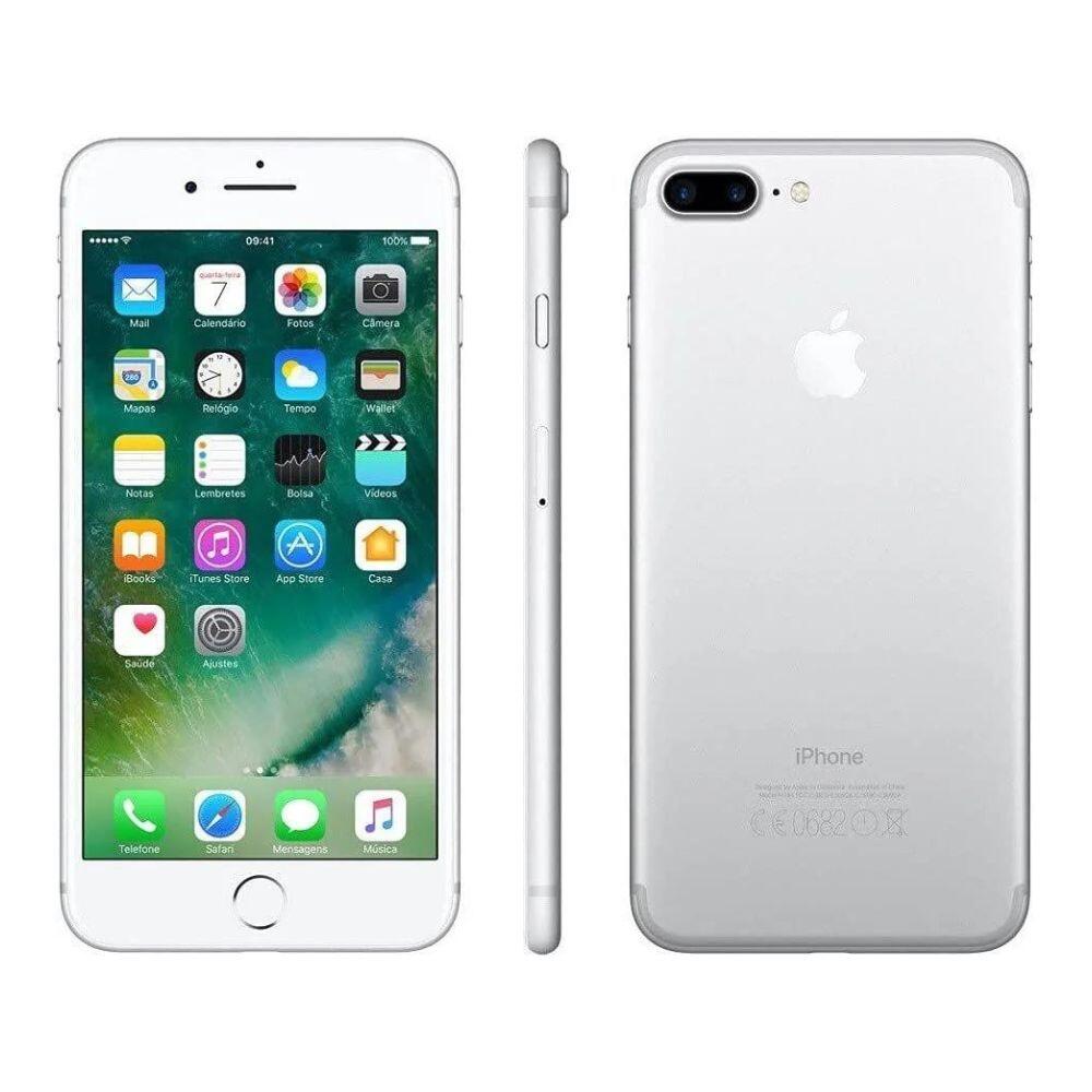 【美品】 Apple iPhone 7Plus 32GB シルバー iPhone 7 Plus Apple 32GB Prateado 5,5” 12MP - iOS - iPhone