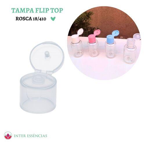 Comprar Tampa Flip Top Natural - Rosca 18/410 - a partir de R$0,28