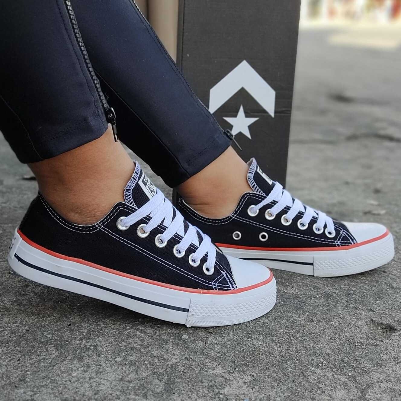 Fashion Tenis All Star Feminino Couro Tênis Feminino All Star Lona