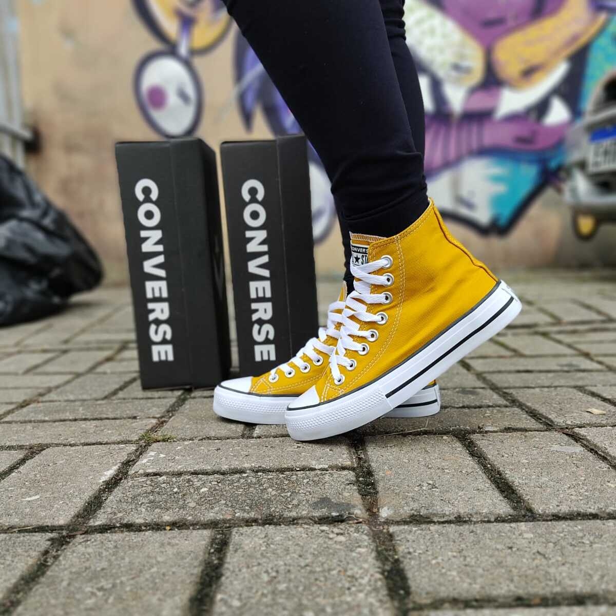 Star Amarelo Converse Chuck Taylor Mostarda Tênis All All Star