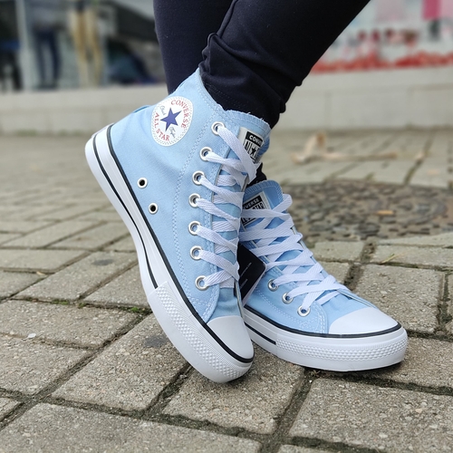 Taylor All Tenis All Star Azul Cano Alto Taylor Cano All Star Azul