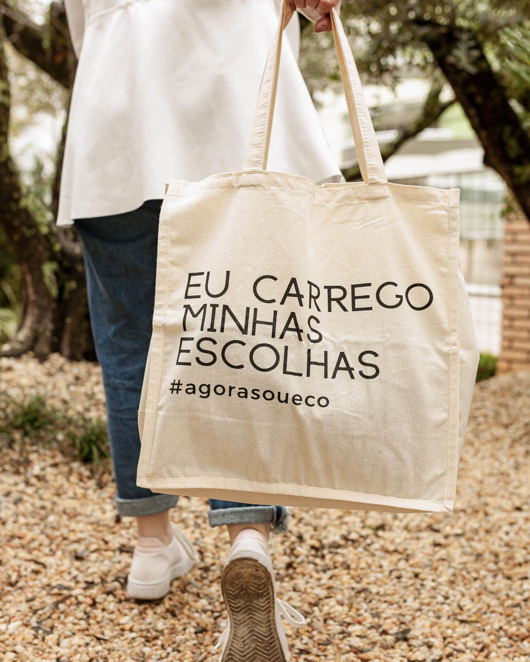 Comprar Sacola Ecobag Grande 100% Algodão Cru - R$33,90 - Agora