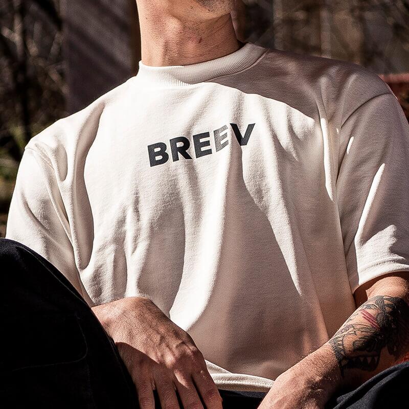 Tecido e constru��o da camiseta Breev Nature
