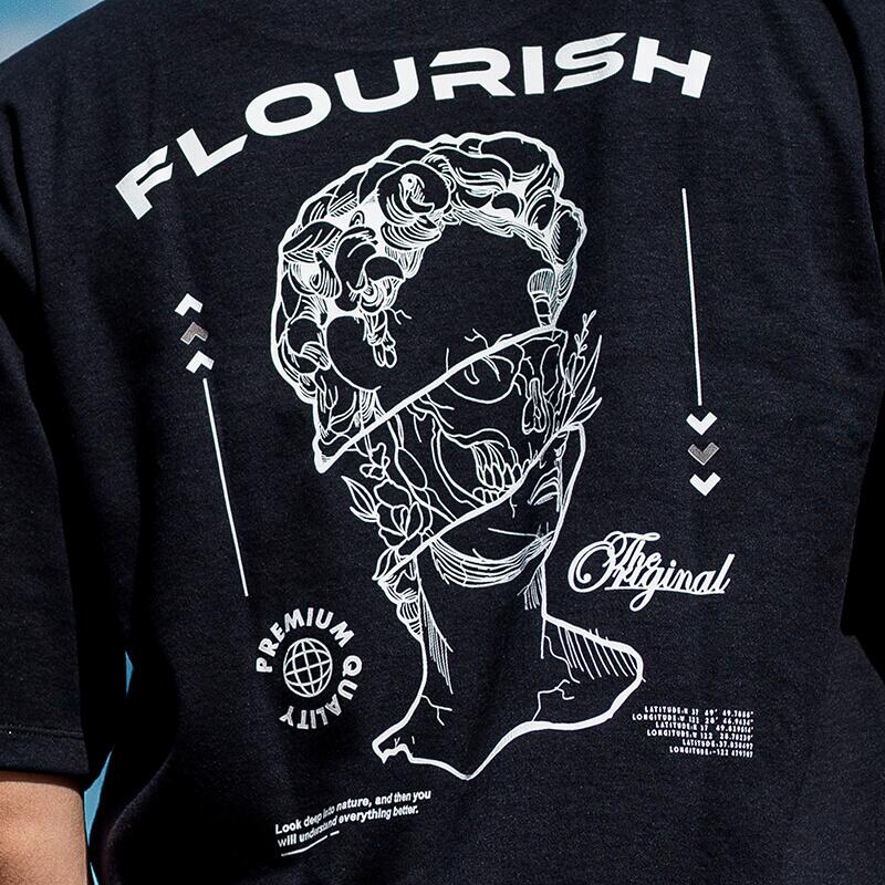 Estampa DTF Camiseta Flourish