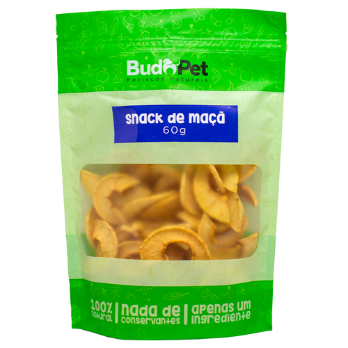Petisco Natural para Cães e Gatos - Snack Maçã - 60g - R$23,90