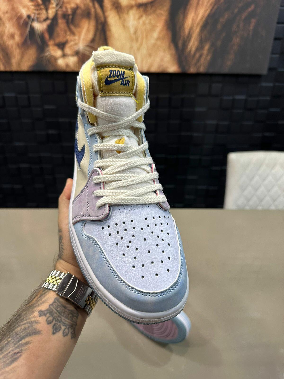 Comprar Tênis Air Jordan 1 High Zoom Air CMFT Azul Celestino - R