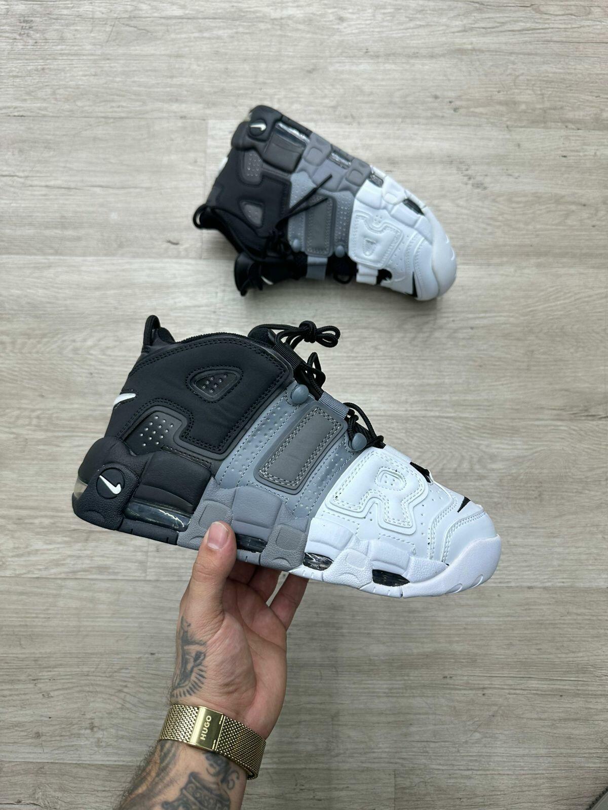 E*e様 Nike Air More Uptempo モアテンGS グレー/ネイの通販