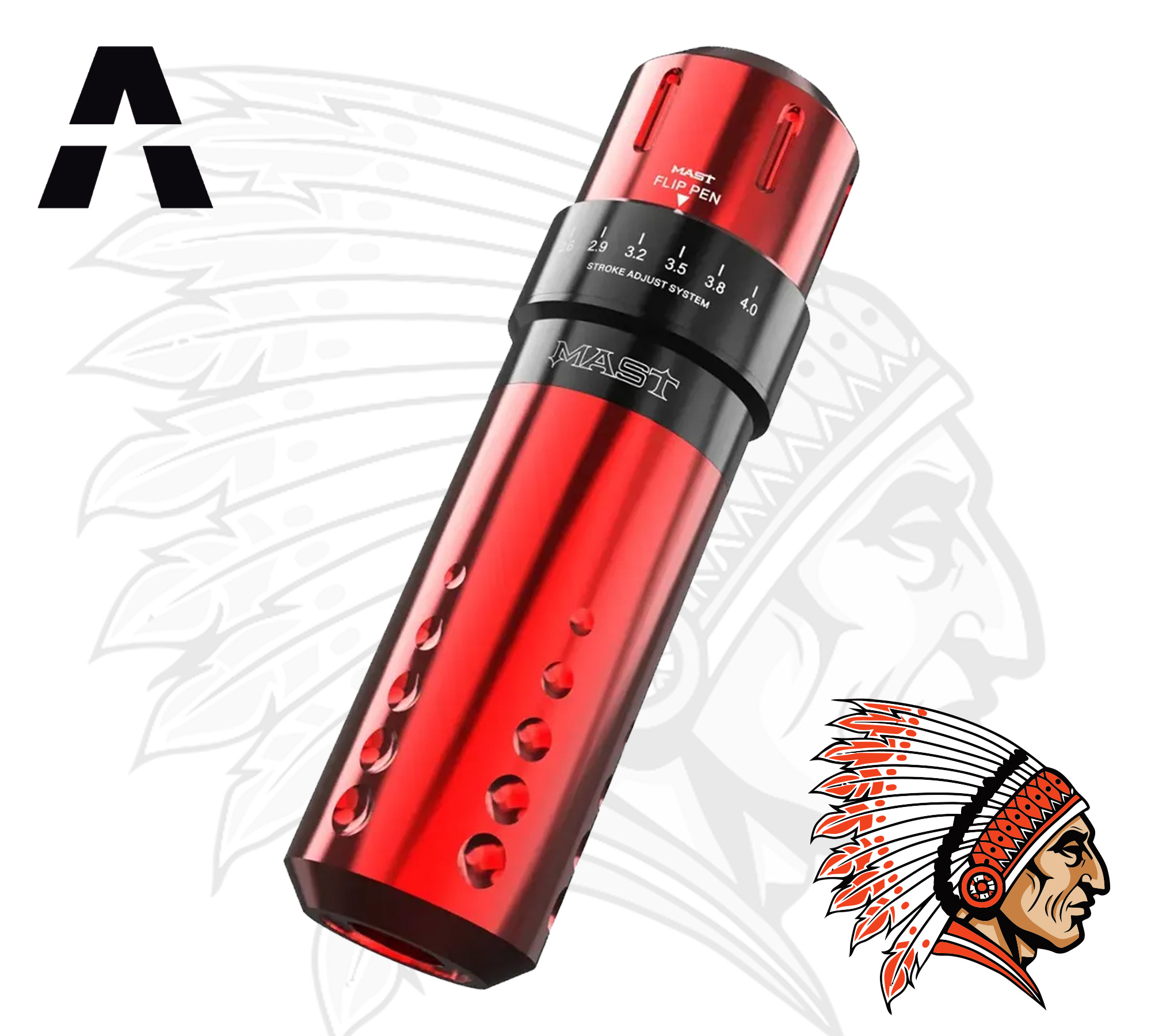 その他 Mast flip3 7storoe change Comprar Maquina Pen Mast Flip com Ajuste de Stroke Curso - Skintop