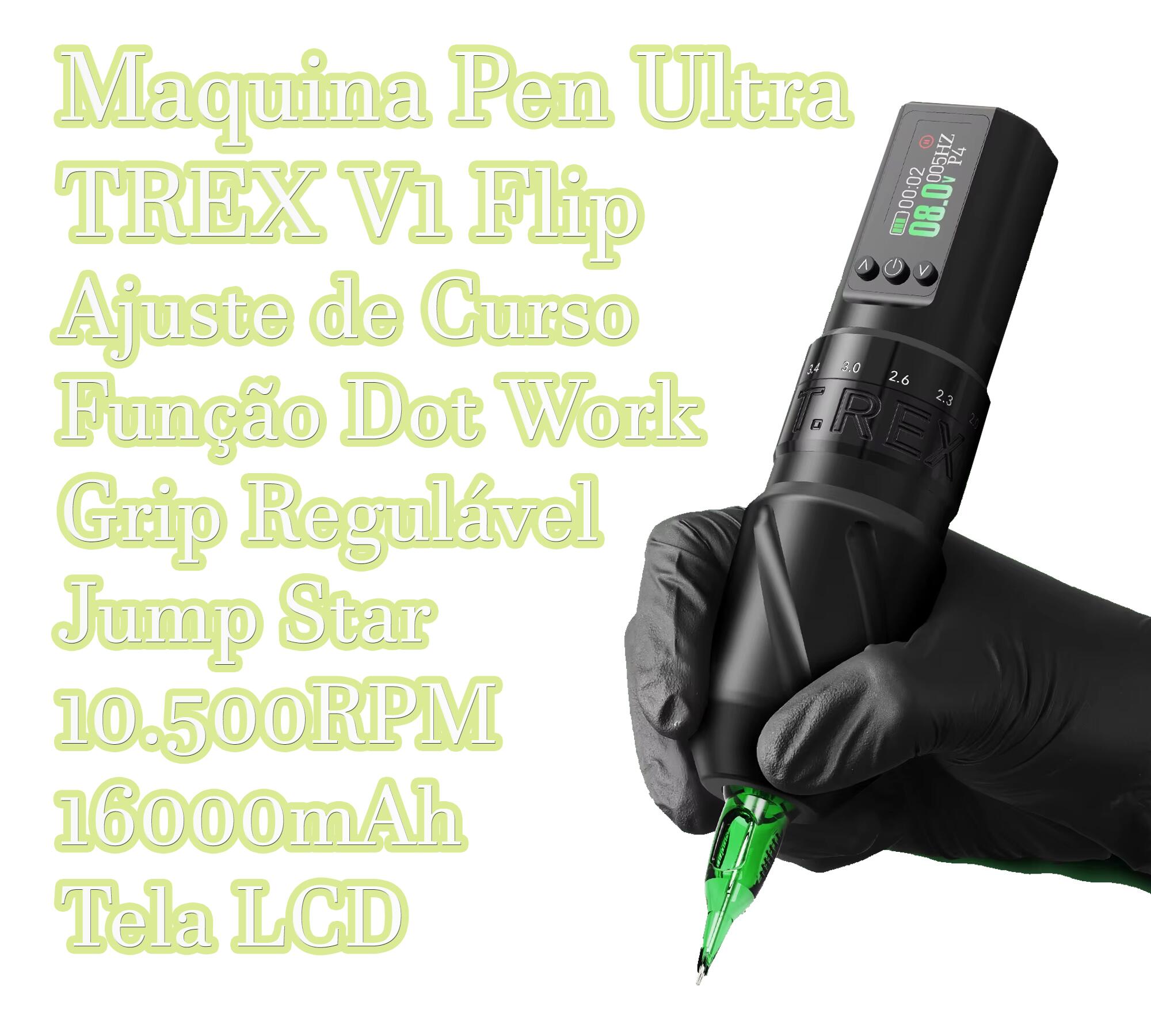 Comprar Maquina Pen TREX V1 Flip Curso Ajustável e Bateria
