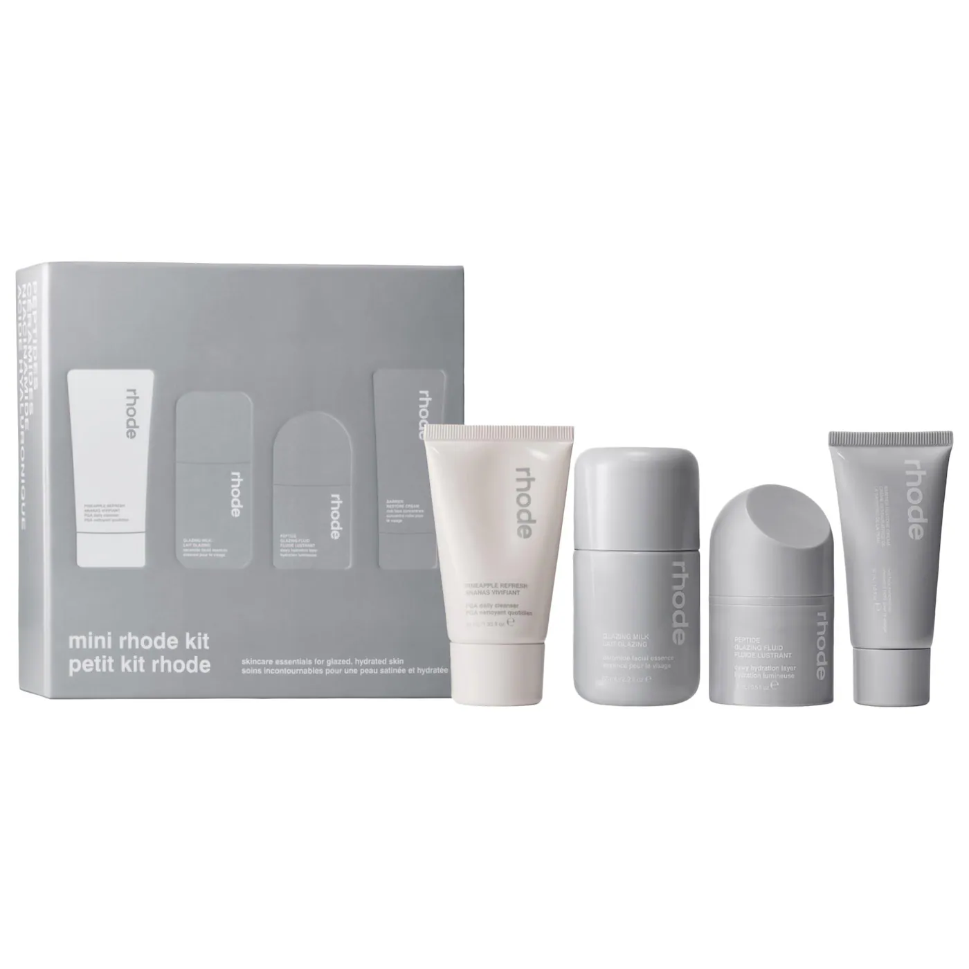 rhodeまとめset Comprar RHODE - MINI RHODE KIT GLAZED SKINCARE ESSENTIALS - R$949