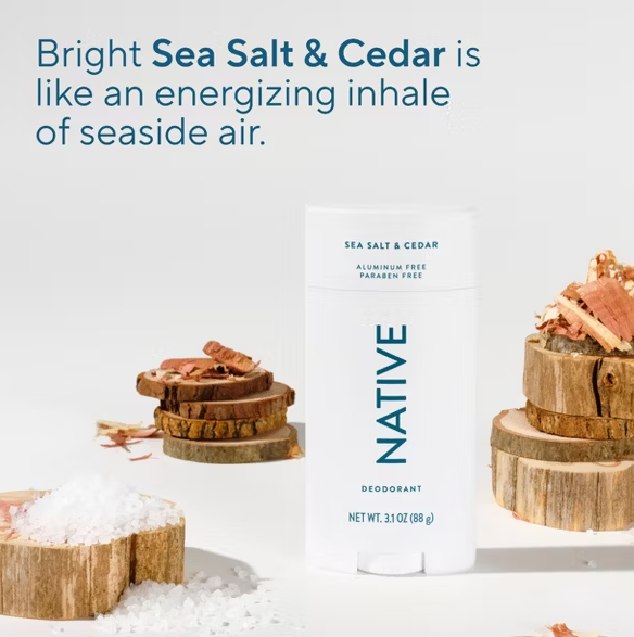 Native Sea Salt & Cedar デオドラント75g×2個 Comprar NATIVE- DEODORANT - SEA SALT & CEDAR - R$179,00