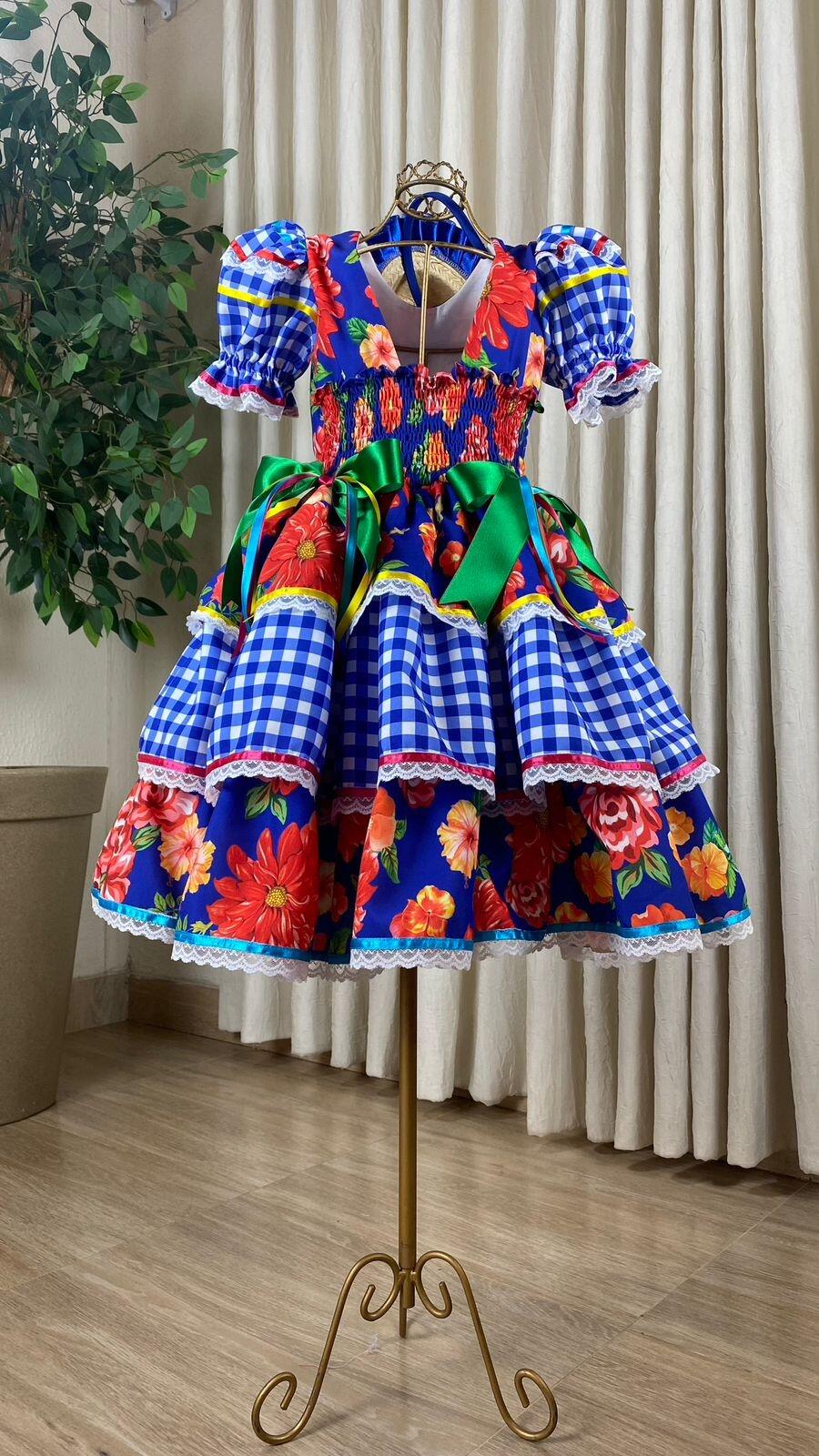 Vestido de Quadrilha - Xadrez Festa Junina