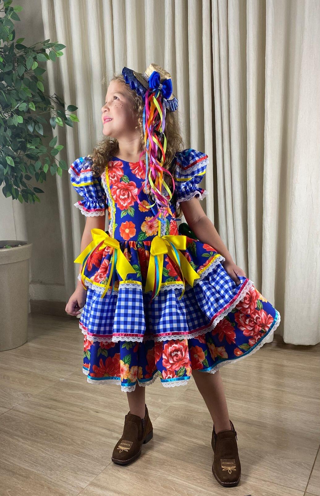 Vestido de Quadrilha - Xadrez Festa Junina