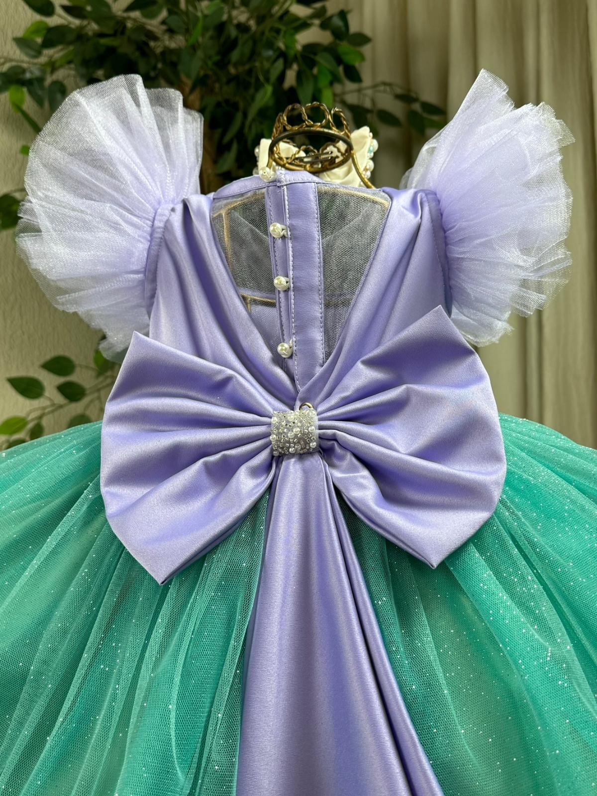 Comprar Vestido Luxo Tule Fundo do Mar Madaminha Moda Infantil