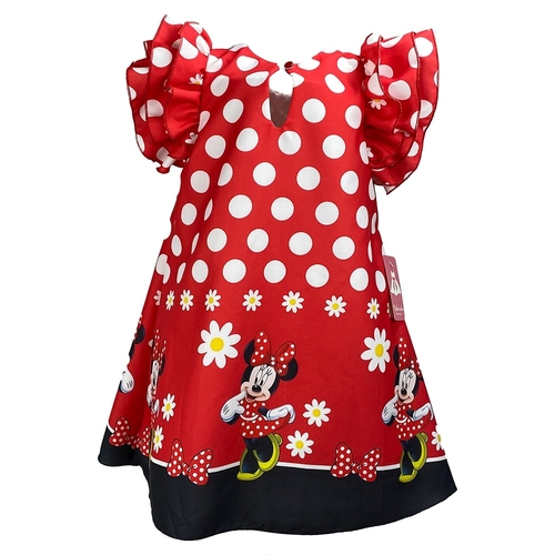 Minnie Mouse Vestido Da Mini Vermelho Comprar Vestido Trapézio