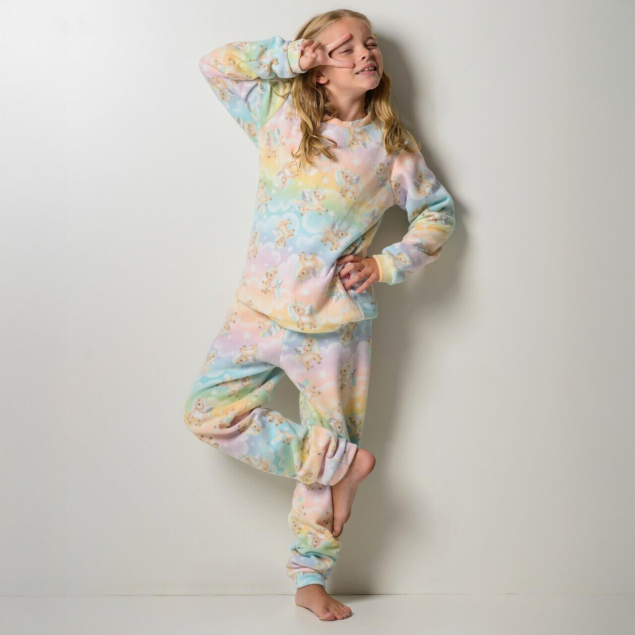 Comprar Kit Pijama Infantil Feminino Happy Nap Inverno Soft Rosa