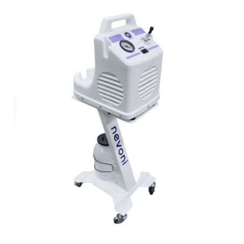 BOMBA VÁCUO ASPIRADORA SUGADOR DE SANGUE E SECREÇÃO COM PEDESTAL E 2 FRASCOS - Nevoni 1001VF-PE2