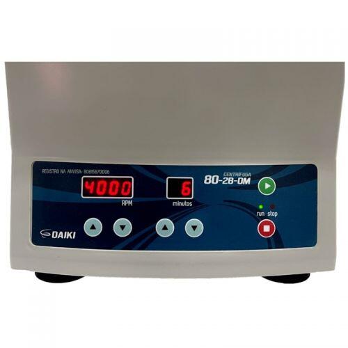 Centrífuga Digital  até 4000RPM Escovão de Carvão 12X15ml - Daiki 80-2B-DM