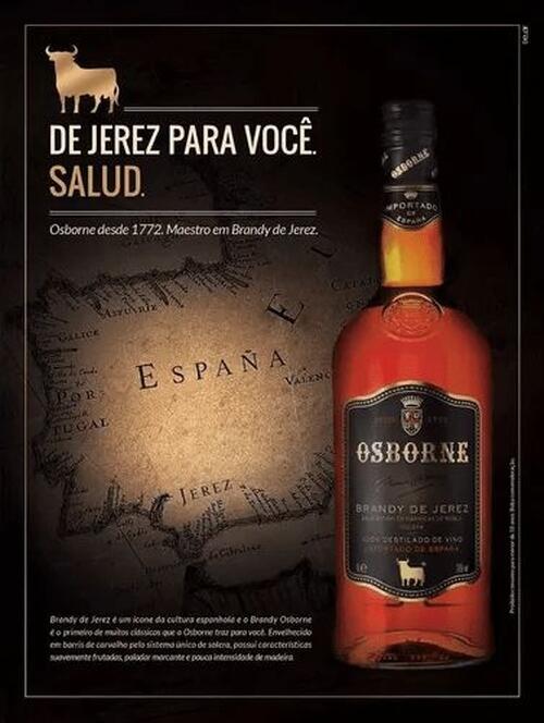Conhaque Osborne Brandy De Jerez 700ml a partir de R196,61