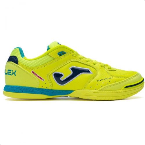 Chuteira de Futsal Joma Top Flex Verde Limão e Azul