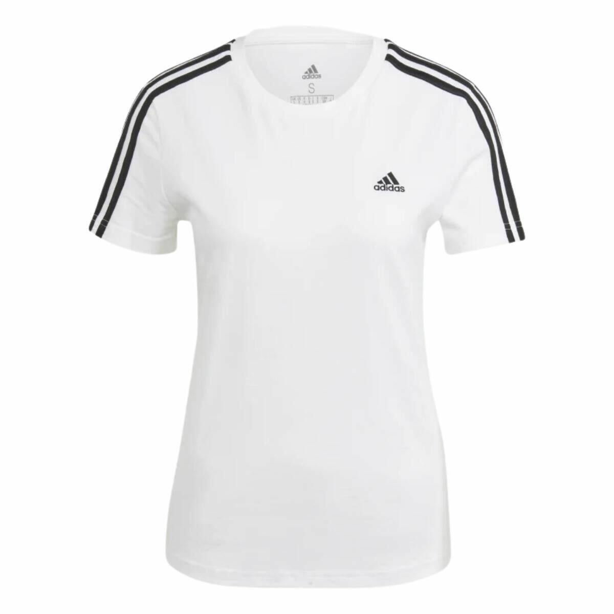 Comprar Blusa Camiseta Adidas Stripes Slim Branca Feminina Original - partir de R$131,22 - Soccer Destination - Tudo para esportes, camisa oficiais do seu clube do coração, artigos esportivos, calçados, moletom,
