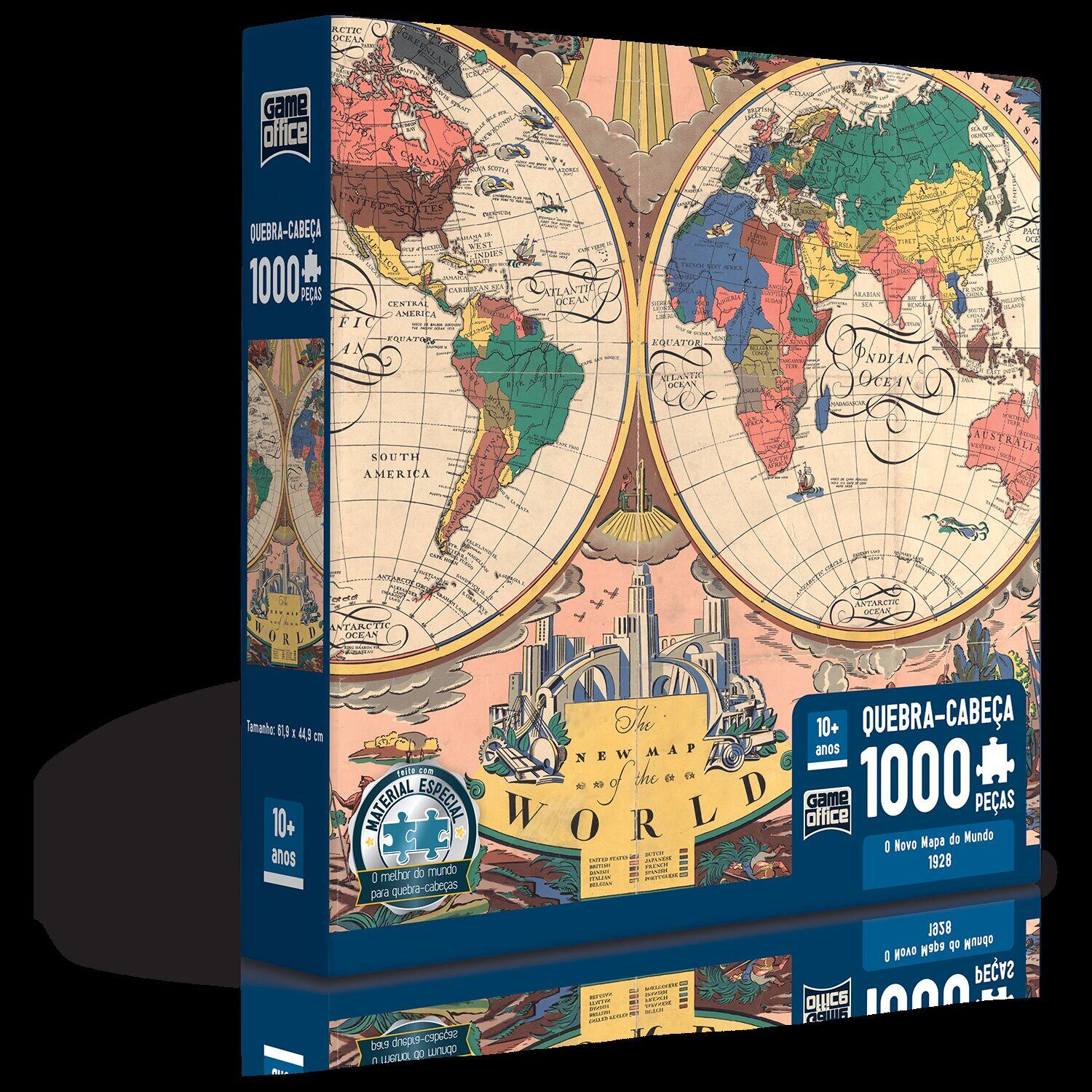 O Novo Mapa do Mundo: 1928 - Quebra-cabeça - 1000 peças