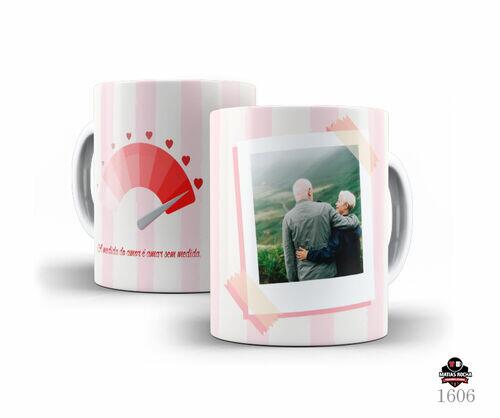Caneca para namorados com foto e nome personalizado