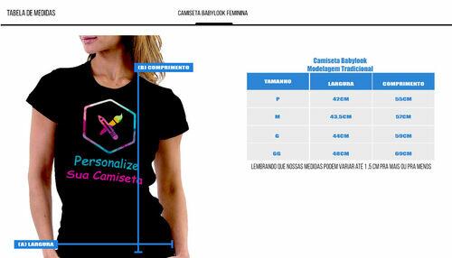 Camisetas Baby Look (100% Poliéster) personalizada