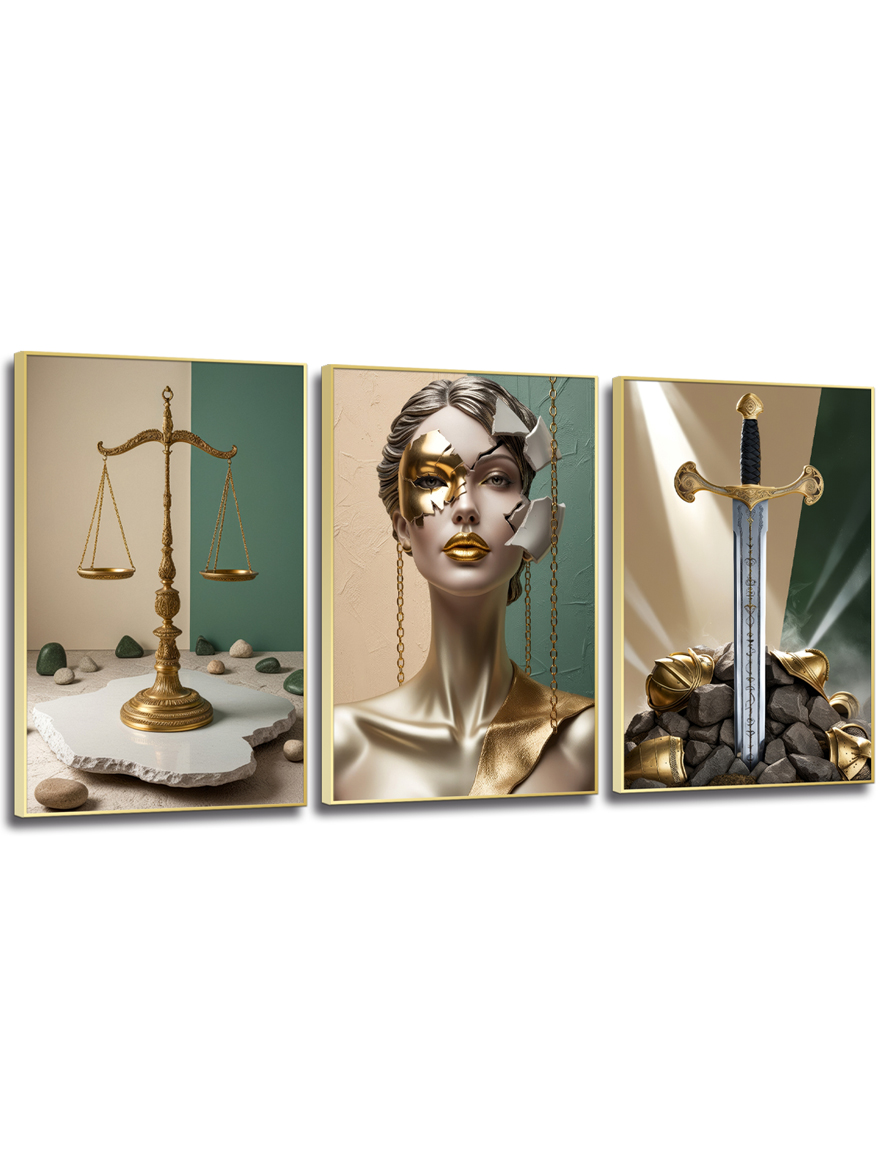 O Poder da Justiça em Seu Decor: Tríptico Exclusivo Marcante - de R$693 ...