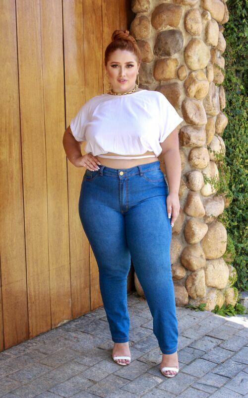 Calça Skinny Jeans plus size