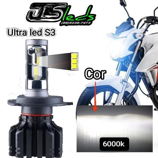 Comprar Lâmpada para farol de moto Ultra Led S3 H4.