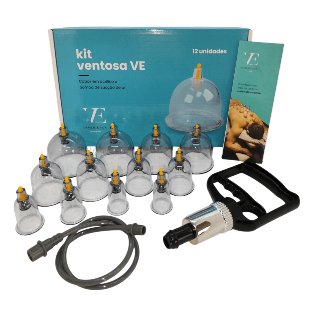 Comprar Combo Kit Ventosas 12 Copos Ve + Óleo de Massagem 300ml - Eccos ...