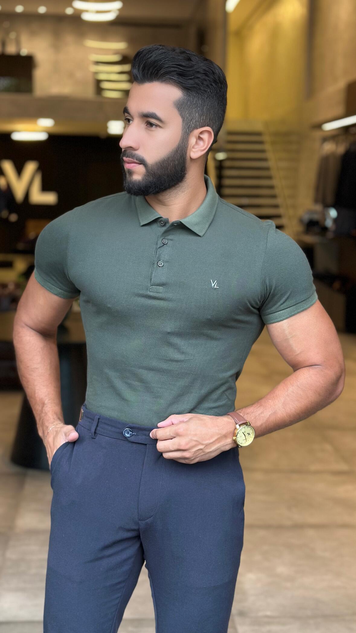 Rifle Verde Cotton Men's Polo main image 1