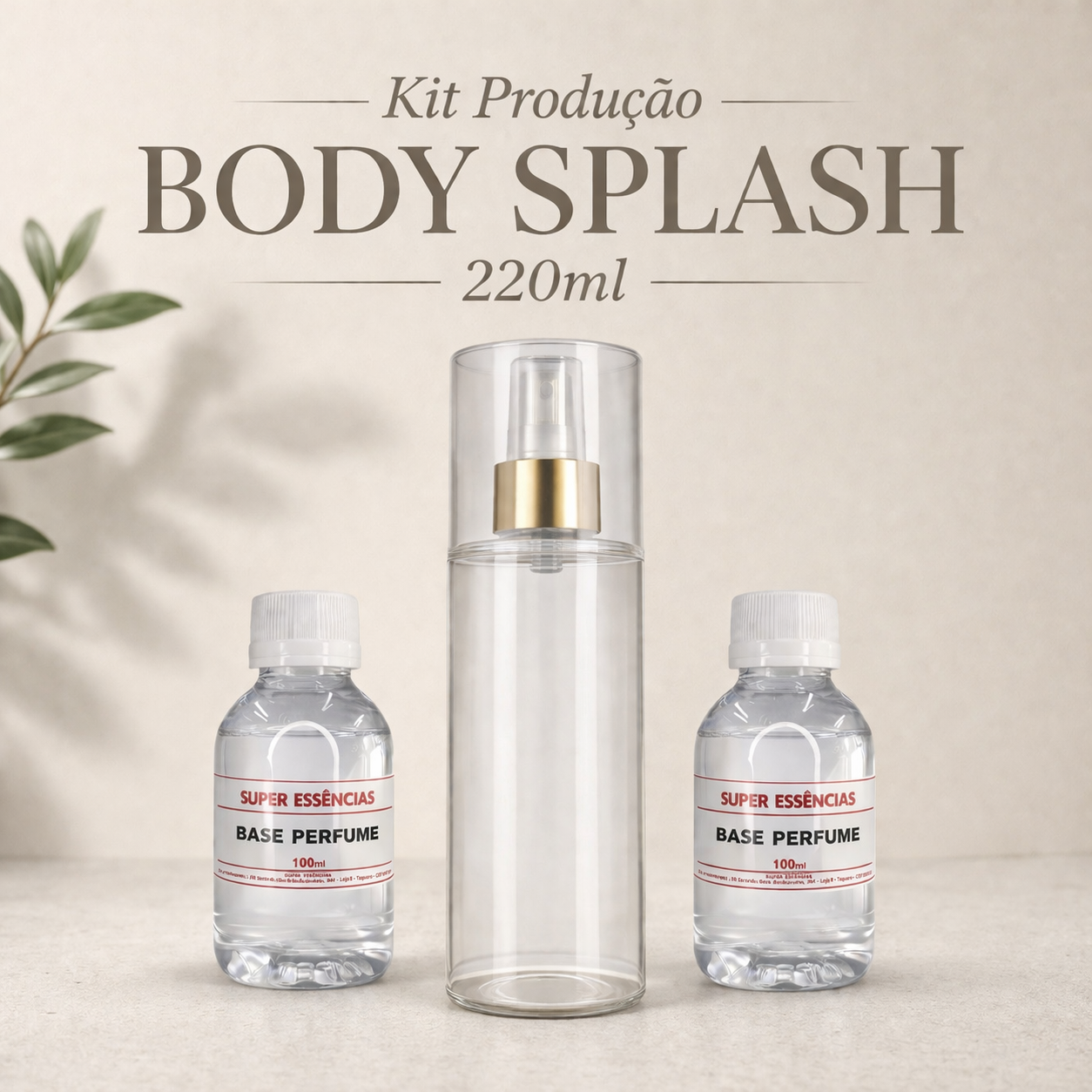 Kit Produção Body Splash 220ml