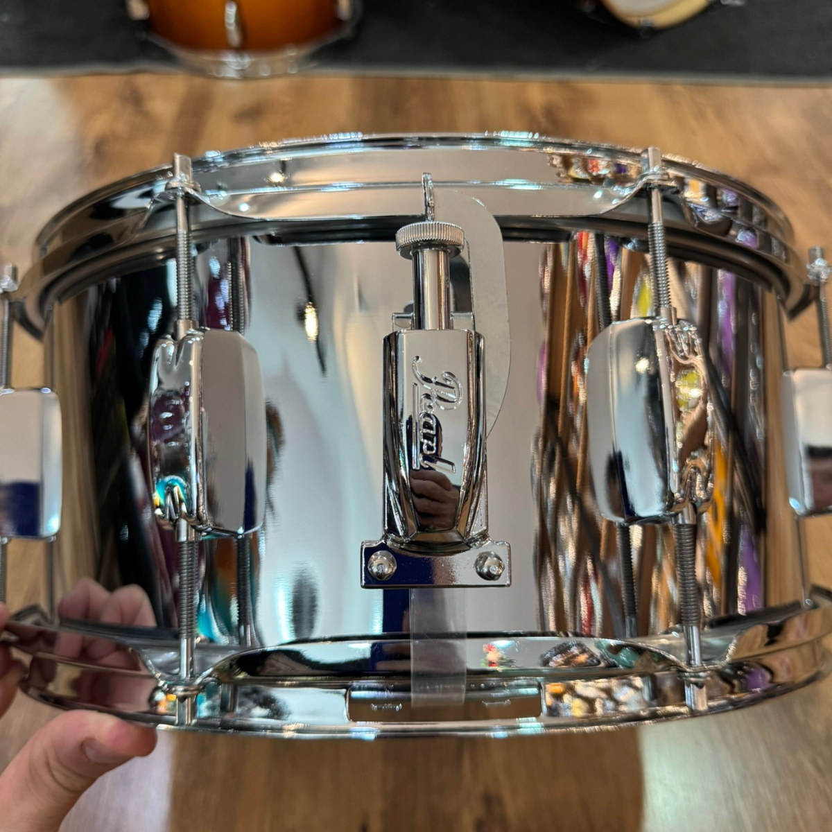 【sheller】 Caixa Pearl Roadshow Steel Shell 14x6,5 - Aros Triple Flange - R