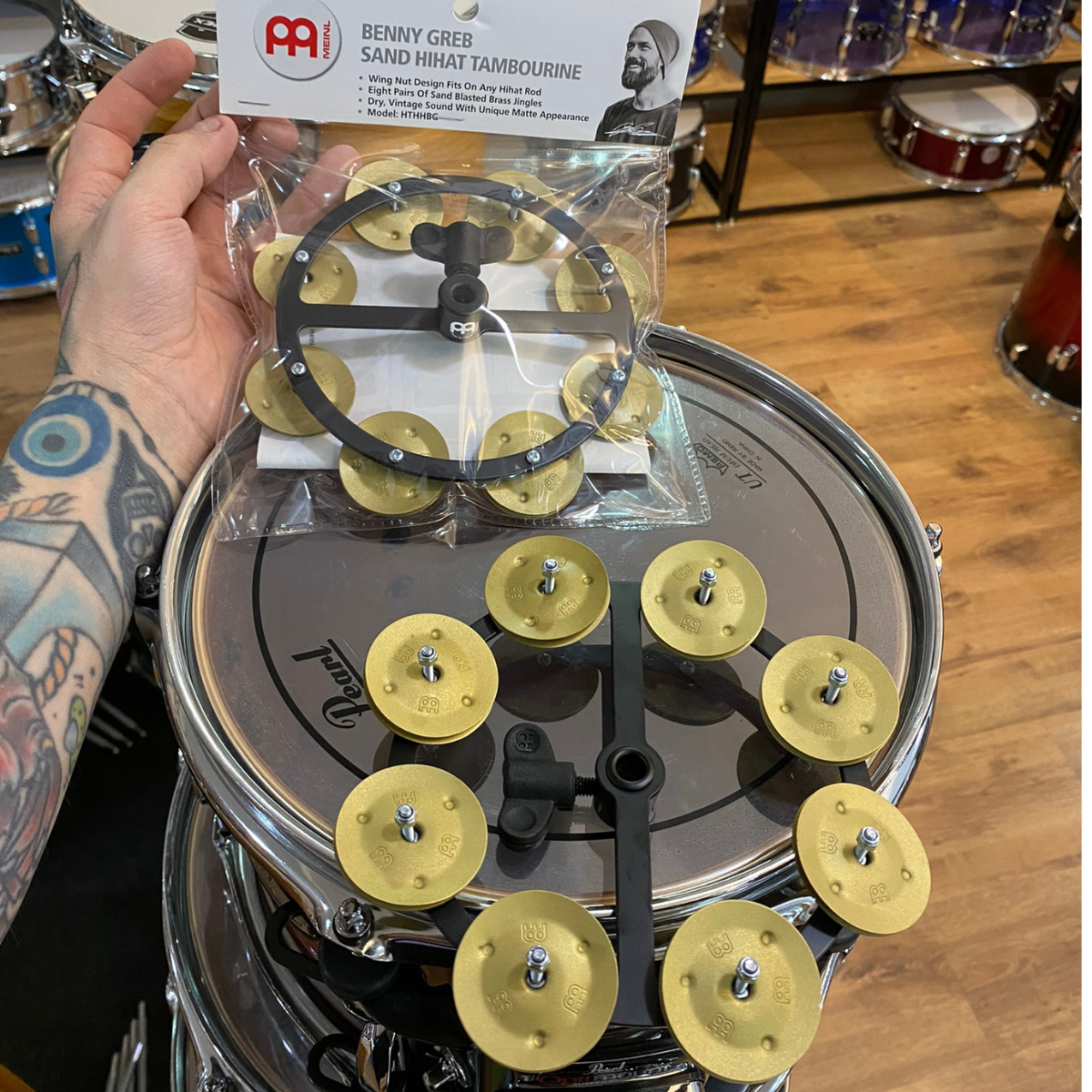 Comprar Pandeirola de Chimbal Meinl Benny Greb Signature HTHHBG