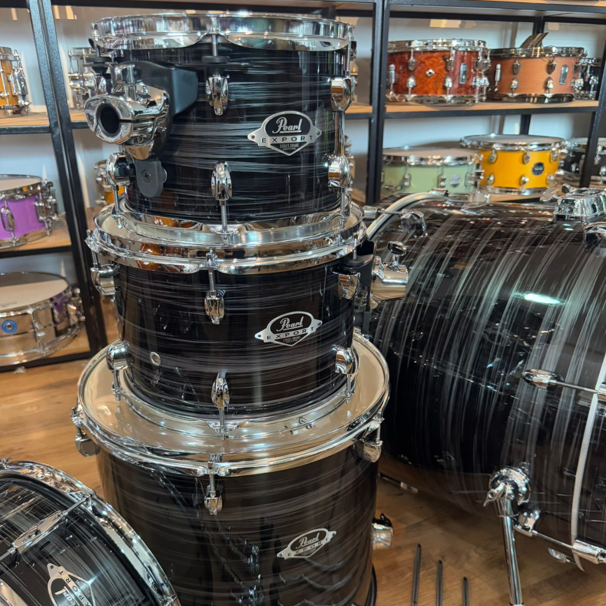 Comprar Bateria Pearl Export Series Graphite Silver Twist Shell