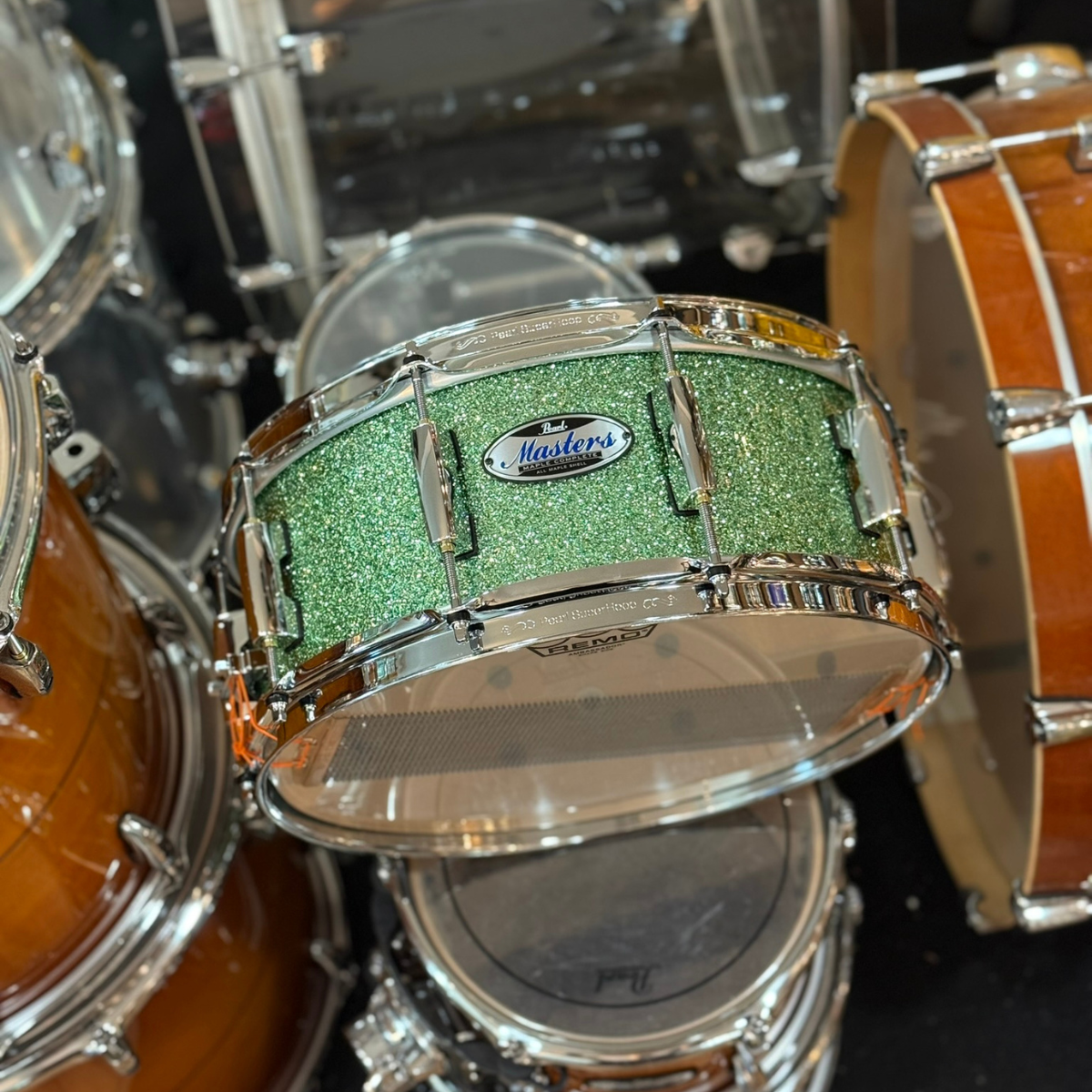 Comprar Caixa Pearl Masters 14x5,5 Acabamento Absinthe Sparkle 100