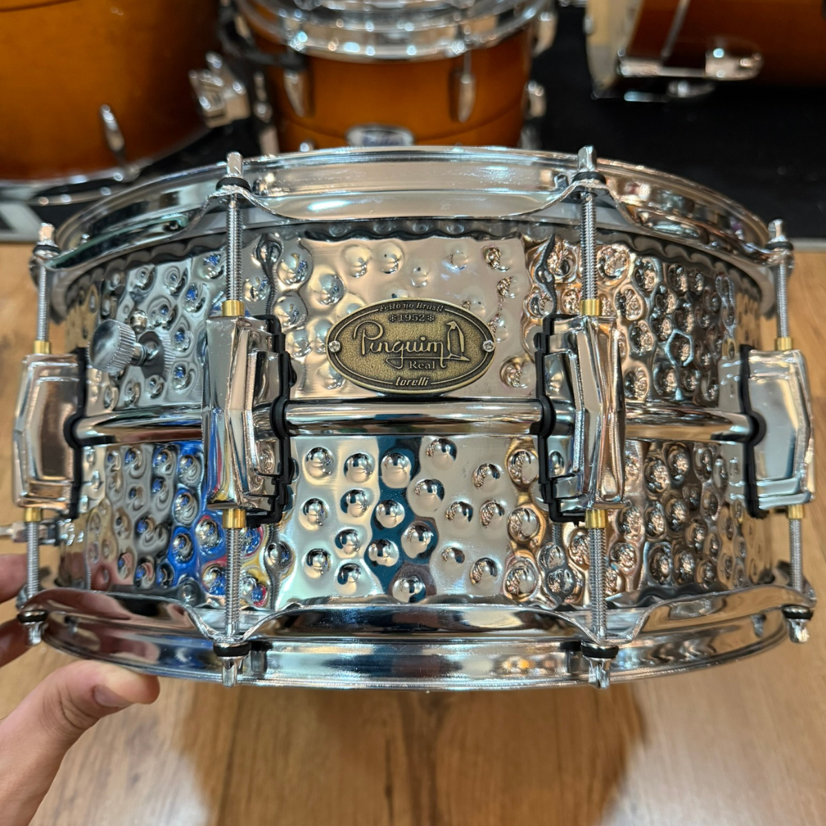 【REGAL】 Comprar Caixa Pinguim Real Hammered Aluminum 14x6.5 PCM78 Com