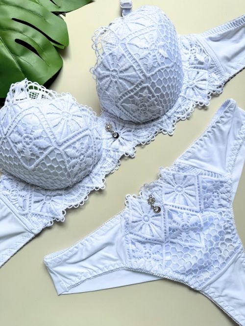 Comprar Conjunto Bojo Importado Renda Guipir - 346