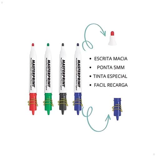 Comprar Marcador Quadro Branco Recarregavel MP619 Masterprint - a