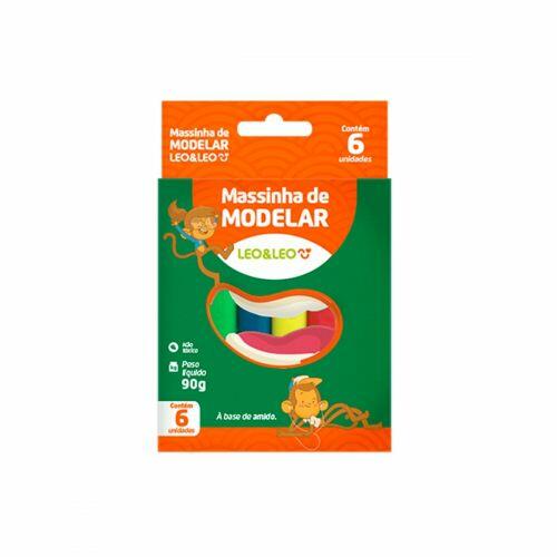 Comprar Massinha De Modelar Leo E Leo 6 Cores Amido 90g - a partir