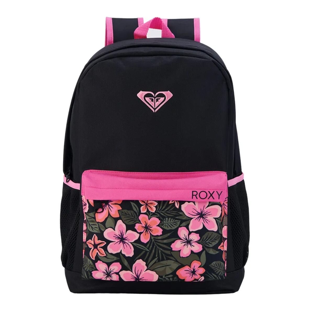 O.ria　レディース　BLK M Comprar Mochila 17 Esportiva Roxy POP 01 Preto Estampado - Xeryus