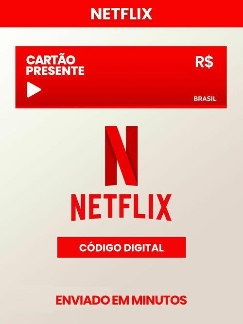 Cartão Netflix R$ 50 Reais Código Digital