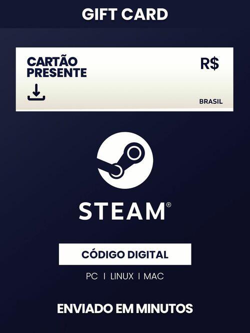 Cartão Presente Steam R$ 30 Reais